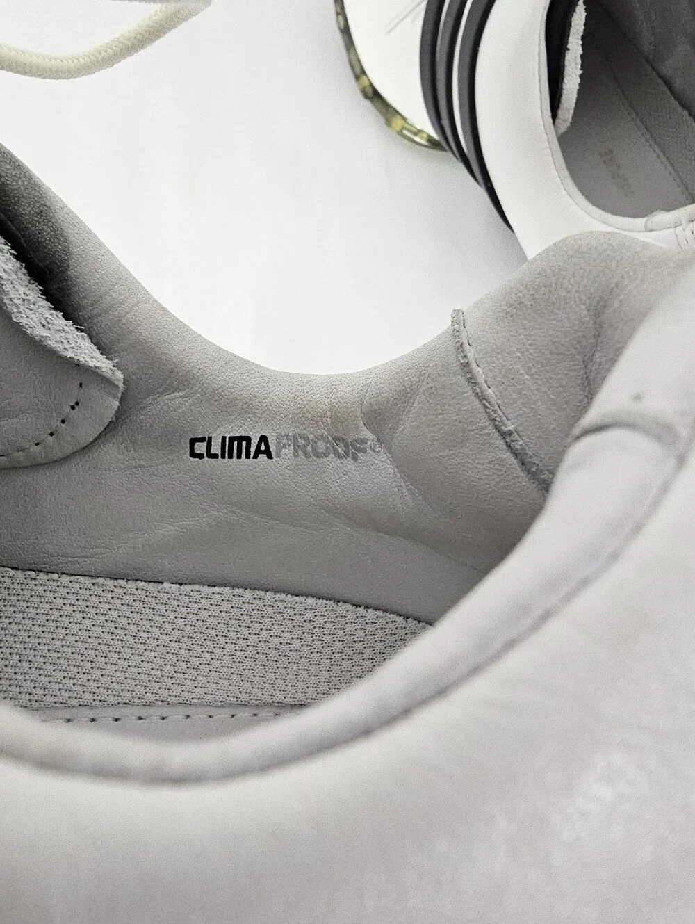 Adidas Adipure Climaproof Traxion Golf Shoes White Leather LavStyle #816373